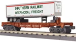 Mth Railking Southern Flat Car W/40 Ft Trailer 30-76895 #124309. Fixed Price $52.00.