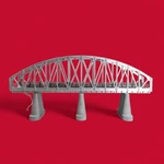 Mth 40-1013 Rail King Gauge 30 Inch Silver Steel Arch Bridge. Fixed Price $99.99.