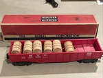 Postwar Lionel 6462-125 Red New York Central Gondola From 1955 W/ob. Fixed Price $49.99.