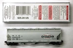 Mtl Micro-trains 09300030 New York Central Nyc 886029 Bay Covered Hopper. Fixed Price $22.00.