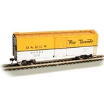 Bachmann Industries Ho 40' Box Car D&rgw #68968 - Yellow Silver BAC16006. Fixed Price $44.00.
