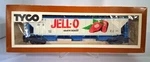 Vintage Tyco Scale Billboard Advertising 54' Jell-o Covered Hopper 3 Bay. Fixed Price $24.95.