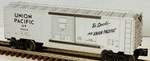Lionel Union Pacific Silver Boxcar W/ Die Cast Frame 6-39208 Gauge. Fixed Price $35.00.