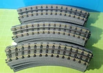 S01: Lot Of 12 Mth 40-1002 031 Realtrax Solid Gauge 3-RAIL Full Circle +. Fixed Price $59.95.