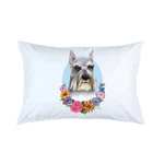 Schnauzer Grey Cropped Micro Fiber Pillowcase. Fixed Price $19.95.