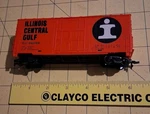Tyco Model Train, Ho Scale, Illinois Central Gulf Boxcar, Icc 593786. Fixed Price $5.00.