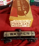 Warren Gasoline Tank Car Silver Streak Ss 601 Rh Couplers R4A Wrnx 1154 Metal Tf. Fixed Price $19.99.