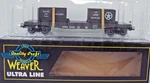 Weaver Scale Ultra Line 40' Flat Car Dodx Army 3 Rail With Crates Nos. Fixed Price $65.00.