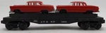 Lionel 6-16941 Atchison, Topeka & Santa Fe Flatcar With Two Vehicles Ex. Fixed Price $14.99.