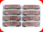 Scale ***bnsf*** 50' Box Car 8-PACK Set -- Micro Trains Special ***rare***. Fixed Price $209.95.