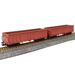 Evemodel 2PCS Ho Scale High-side Gondola Car 1:87 Railway Wagons Brown. Fixed Price $51.99.