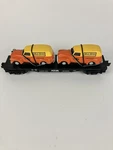 Mth Transport Flat Car W/ Ertl 51' Panel Vans 30-7681 Never Used. Fixed Price $14.95.