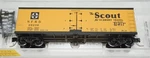 Micro Trains N-scale 47220 Reefer, 40 Foot, Wood Sheathed Santa 26206. Fixed Price $17.82.