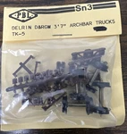 Pbl SN3 Kit #TK-5 D&rgw 3'-7" Archbar Freight Trucks (delrin) Nos 1:64. Fixed Price $13.95.