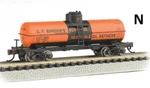 Scale Acf 36' 6" 10,000 Gal Single Dome Tank Car, BAC-17866. Fixed Price $27.99.