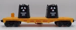 Lionel 6-16666 Yellow Flat Bed Toxic Waste Car, New In Box. Fixed Price $28.99.