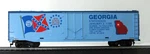Tyco Georgia Statehood 50' Box Car #363D Scale No. Fixed Price $9.95.