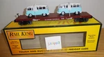 Mth Railking 30-76678 Illinois Central Flatcar W/ Blue Vw Buses Gauge Train. Fixed Price $59.95.