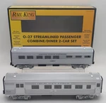 Mth 30-6126 Nyc Railking O-27 Streamlined Combo/diner (set Of 2) Nib. Fixed Price $96.99.