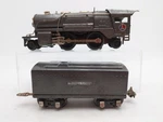 Lionel 259E Vintage Gray 2-4-2 Streamlined Steam Locomotive & Tender. Fixed Price $54.99.