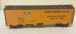 Raskin Packing Railroad 40' Meat Reefer #60708 Walthers 932-2576 Rtr. Fixed Price $19.95.