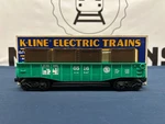 K-line Toy Train Museum Gondola Car W/ Crates K-6516. Fixed Price $19.99.