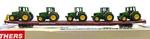 Ho Walthers 932-40305 89' Flush Deck Flat Car Southern W/ Deere 6420 Tractors. Fixed Price $139.99.