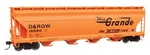 Walthers Mainline Ho Denver & Rio Grande Western #15550 Acf 5250 4-BAY Centerflo. Fixed Price $31.85.