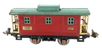 Lionel No. 807 4-WHEEL Caboose, Dark Red/peacock Blue #3. Fixed Price $15.95.