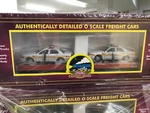 20-98487 Mth Illionois Central Gulf (#906114) Flat W(2) Police Cars. Fixed Price $169.00.