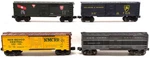 Lionel & K-line Gauge Assorted Freight Cars: 19202, 9700, 6464, 9239 Ex. Fixed Price $49.99.