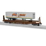 Lionel Trains No. 2326420 50' Flatcar W/play World Trailer, Gauge, Nib. Fixed Price $139.99.