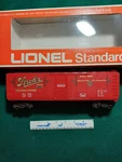 Lionel #6-9807 Strohs Reefer. Fixed Price $65.00.