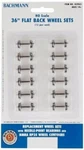 Bachmann Ho Scale New 2026 36" Flat Back Metal Wheels 12 Pieces 42903. Fixed Price $20.32.