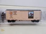Micro Trains # 21480 Smokey Bear 40' Box Car 1944 Scale. Fixed Price $22.00.