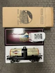 + Mth Standard Gauge Tinplate Harley Davidson 200 Series Tank Car 10-2161 Lnib. Fixed Price $378.00.