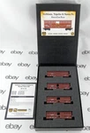 N Scale 40' Despatch Stock Car (4-PACK) Atsf Mtl #99300188. Fixed Price $95.00.