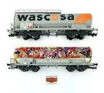 PD118 - Liliput H0 L225844/L225864 Lot Tank Cars "wascosa" Sbb P. V. Fixed Price $91.78.