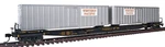 Walthers Ho Gold Line Flexi-van Flat Car W/ Trailer Western Pacific 932-3929. Fixed Price $54.99.
