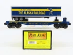 O27 Gauge 3-RAIL Mth Railking 30-76126 Arr Alaska Tofc Flat Car #2720 W/ Trailer. Fixed Price $79.95.