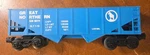 Lionel O27 Scale Great Northern Gn #9011 Twin Bay Hopper Box. Fixed Price $7.00.