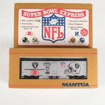 Mantua Los Angeles Raiders Nfl Super Bowl Express Box Car 733-922 First Edition. Fixed Price $19.99.