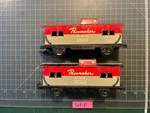 Marx Two (2) Nyc 20118 Pacemaker Tin Litho Caboose 4 Wheel Knuckle Coupler Lot F. Fixed Price $17.95.