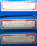 E&c Shops 0421 Johnstown Coalporter Kit (3) Wisconsin Electric Power Wepx. Fixed Price $74.99.