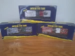 American Flyer Gauge Christmas Boxcars 2007 To 2009. Fixed Price $110.00.