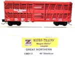 Z Mtl 13801-2 40' Despatch Stock Car Great Northern Gn. Fixed Price $24.95.