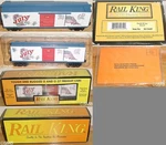 Mth Rail King 2008 Fourth Of July & O-27 Scale Box Car Item 30-74497 Nib. Fixed Price $65.99.