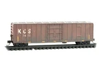 Scale Micro-trains Kcs 50' Rib Side Box Car Weathered Graffiti MTL#027 53 192. Fixed Price $36.49.