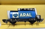 Fleischmann Germany Ho 1465 Bv Aral Tank Car W/ Box. Fixed Price $23.00.