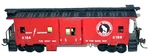 Athearn Ho Scale Great Northern Bay Window Caboose. Fixed Price $19.32.
